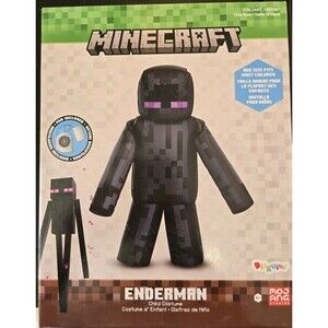 Kids Minecraft Inflatable Enderman Costume - One Size Fits Most